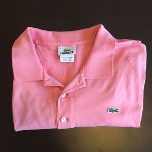 Pink Lacoste Polo